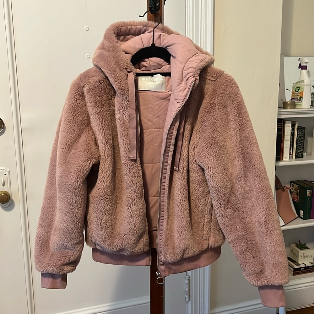 Athleta Ritual Faux Fur Jacket